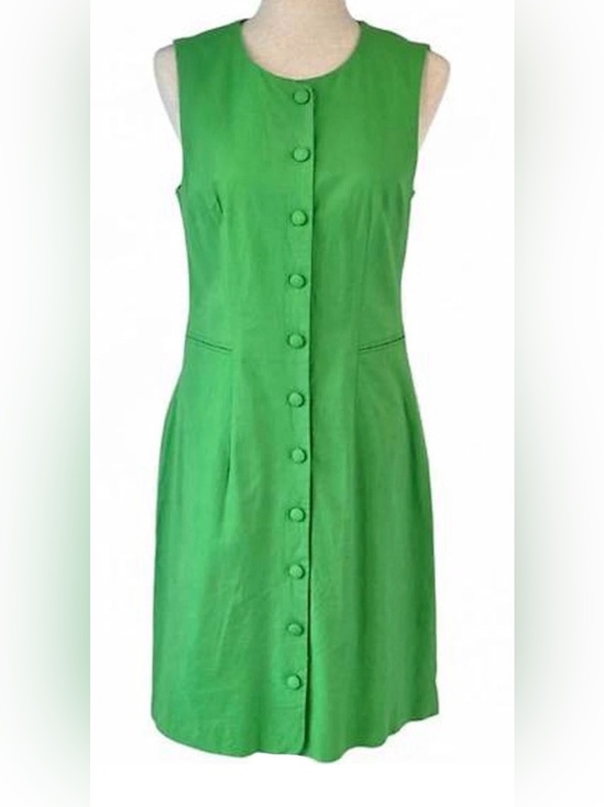Preston & York Dresses & Skirts - NEW Women's Preston & York Sleeveless Faux B Front Linen Blend Pear $119